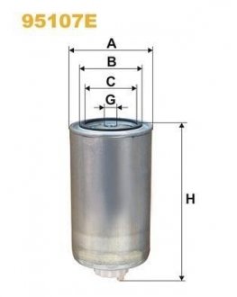 Фільтр топл. /879/5 (WIX-Filtron) WIX FILTERS 95107E