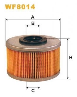 Фильтрующий элемент топливного фильтра WIX FILTERS WF8014 (фото 1)