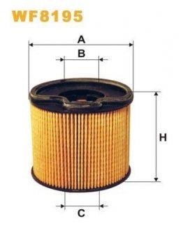 Фильтрующий элемент топливного фильтра WIX FILTERS WF8195 (фото 1)