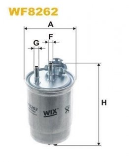 Фильтр топливный WIX FILTERS WF8262 (фото 1)