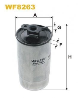 Фільтр палива WIX FILTERS WF8263 (фото 1)