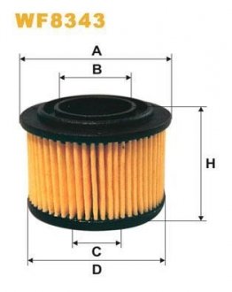 Фильтрующий элемент топливного фильтра (LPG-BRC) WIX FILTERS WF8343