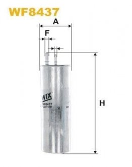 Фильтр топливный, 2.5TDI (2 вых.) 08- WIX FILTERS WF8437