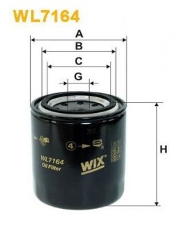 Фільтр оливи WIX FILTERS WL7164 (фото 1)