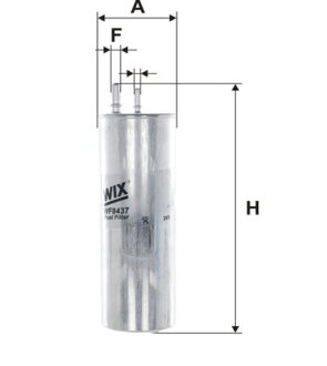 Фильтр топливный, 2.5TDI (2 вых.) 08- WIX FILTERS WF8437