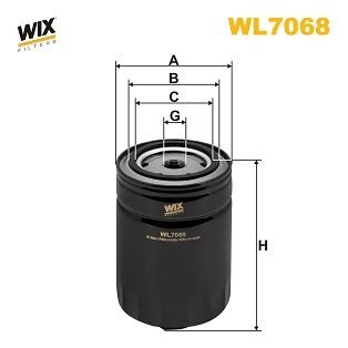 Фільтр масляний WIX FILTERS WL7068