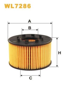 Фільтр масляний WIX FILTERS WL7286