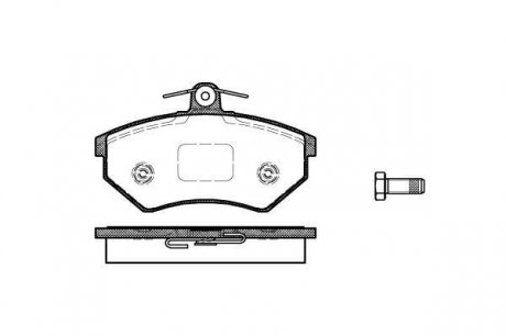 Колодки тормозные дисковые передние WOKING P0343.40
