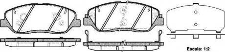 Гальмівні колодки перед. Hyundai Santa FE 06- (mando) WOKING P13263.02