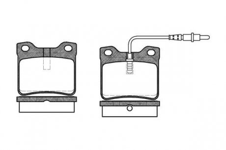 Колодки тормозные дисковые WOKING P2213.02 (фото 1)