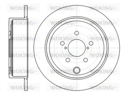 Диск тормозной задний (кратно 2) (Remsa) Subaru Forester 08> Impreza 08> L WOKING D6141500