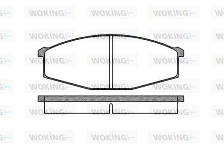 Колодки гальмівні WOKING P0293.00