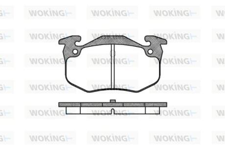 Колодки гальмівні WOKING P0443.60