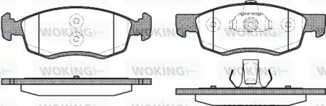 Гальмівні колодки перед. Logan/Sandero (07-15) WOKING P0723.32