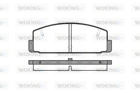 Колодки гальмівні WOKING P0793.10