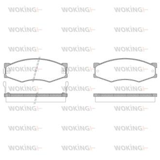 Колодки гальмівні WOKING P0843.02