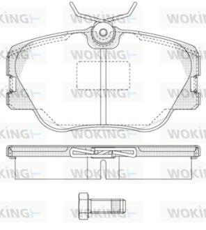 Колодки передние, E (W124) 85-95 WOKING P0893.00