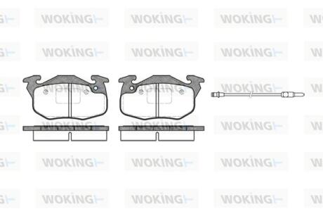 Колодки гальмівні WOKING P0923.96