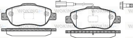 Колодки тормозные дисковые WOKING P10003.11