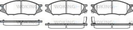 Колодки тормозные WOKING P10233.02