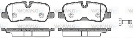 Колодки гальмівні WOKING P10593.10