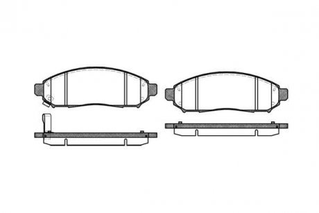 Колодки тормозные дисковые Nissan Navarra Pathfinder 05> / перед (P10623.01) WOK WOKING P1062301