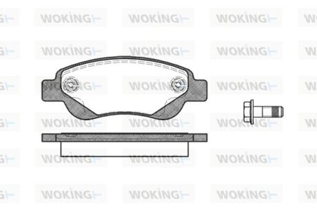 Колодки тормозные WOKING P10773.00