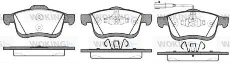 Колодки передние, (тип Teves) WOKING P10833.01
