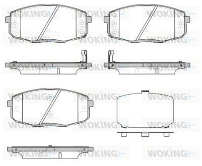 Колодки тормозные дисковые WOKING P11383.12