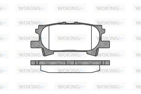 Колодки тормозные WOKING P11403.00