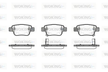 Колодки тормозные WOKING P11473.02