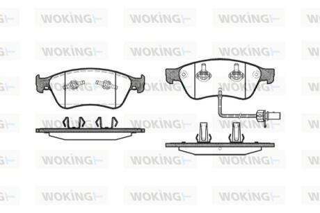 Колодки гальмівні WOKING P11563.02