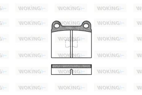 Колодки гальмівні WOKING P1173.00