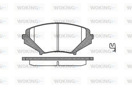 Колодки гальмівні WOKING P11803.01