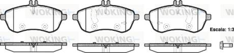 Колодки передние, C (W204), E (W212) 07- WOKING P12013.00