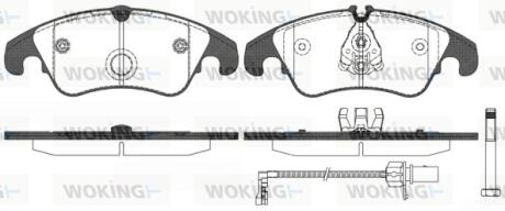 Колодки тормозные WOKING P12043.31