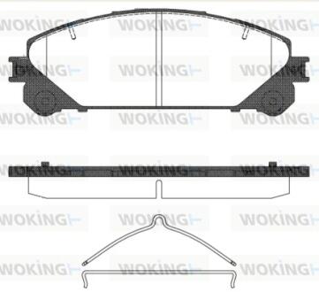 Колодки тормозные WOKING P12123.00
