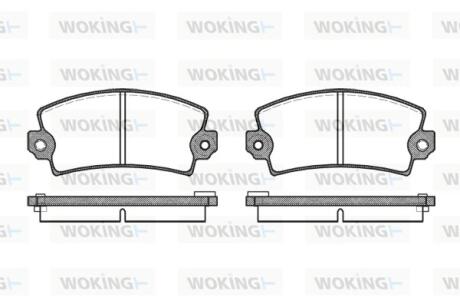 Колодки гальмівні WOKING P1213.06