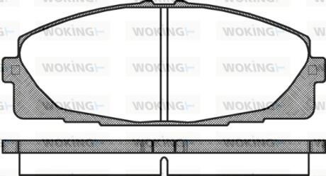 Колодки гальмівні WOKING P12253.00
