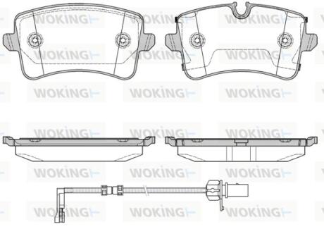 Колодки гальмівні WOKING P12433.20