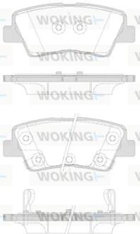 Колодки гальмівні дискові WOKING P12623.42