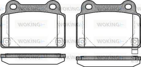 Колодки гальмівні WOKING P12643.02
