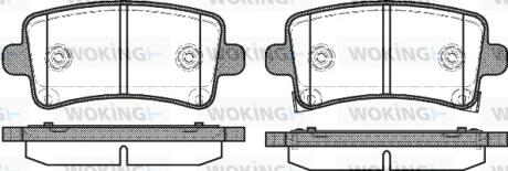 Колодки тормозные WOKING P12883.04