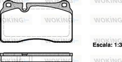 Колодки тормозные WOKING P13003.00