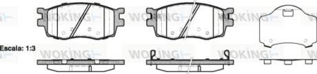 Колодки тормозные WOKING P13083.02