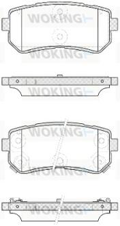 Колодки тормозные WOKING P13093.42