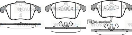 Колодки тормозные дисковые WOKING P13193.21