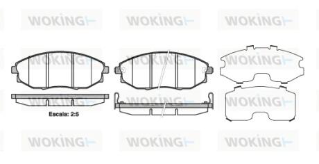 Колодки гальмівні WOKING P13233.02