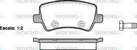 Гальмівні колодки зад. Ford Galaxy/S-Max 06-15 (TRW) WOKING P13363.00