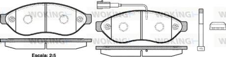 Колодки задние WOKING P13373.01